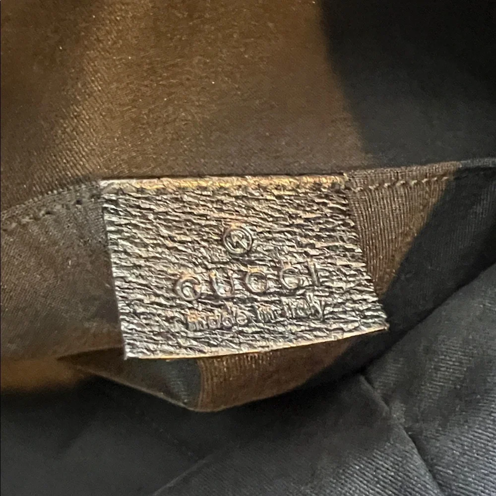 Gucci Black Tote with Red and Green Straps - Picture 5 of 12